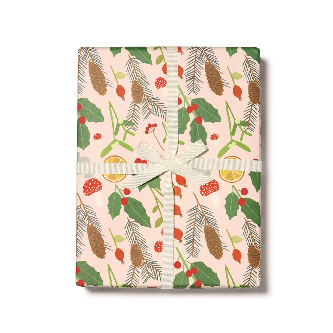 Holiday Greens Wrap - Single Sheet