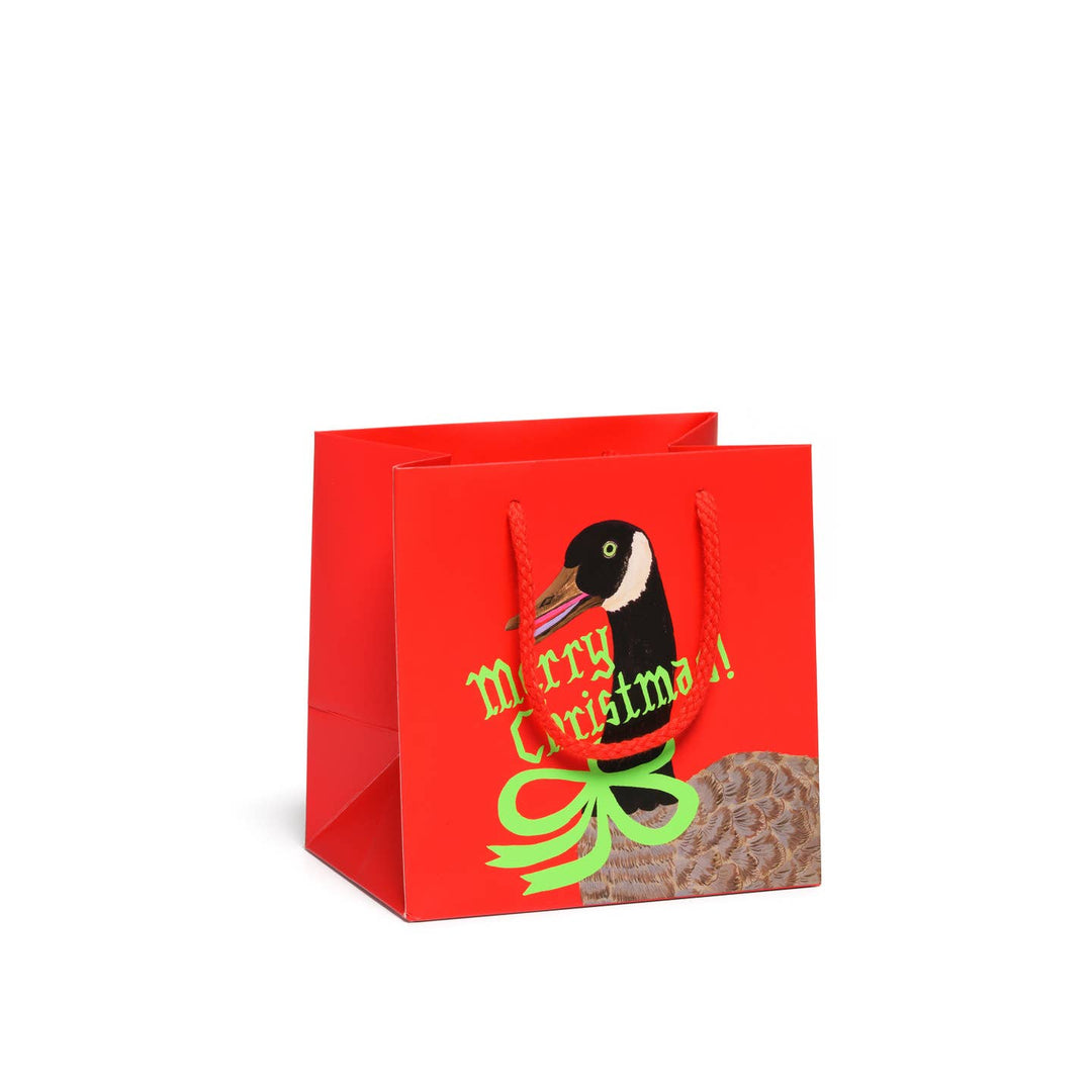 Christmas Goose Gift Bag - Small