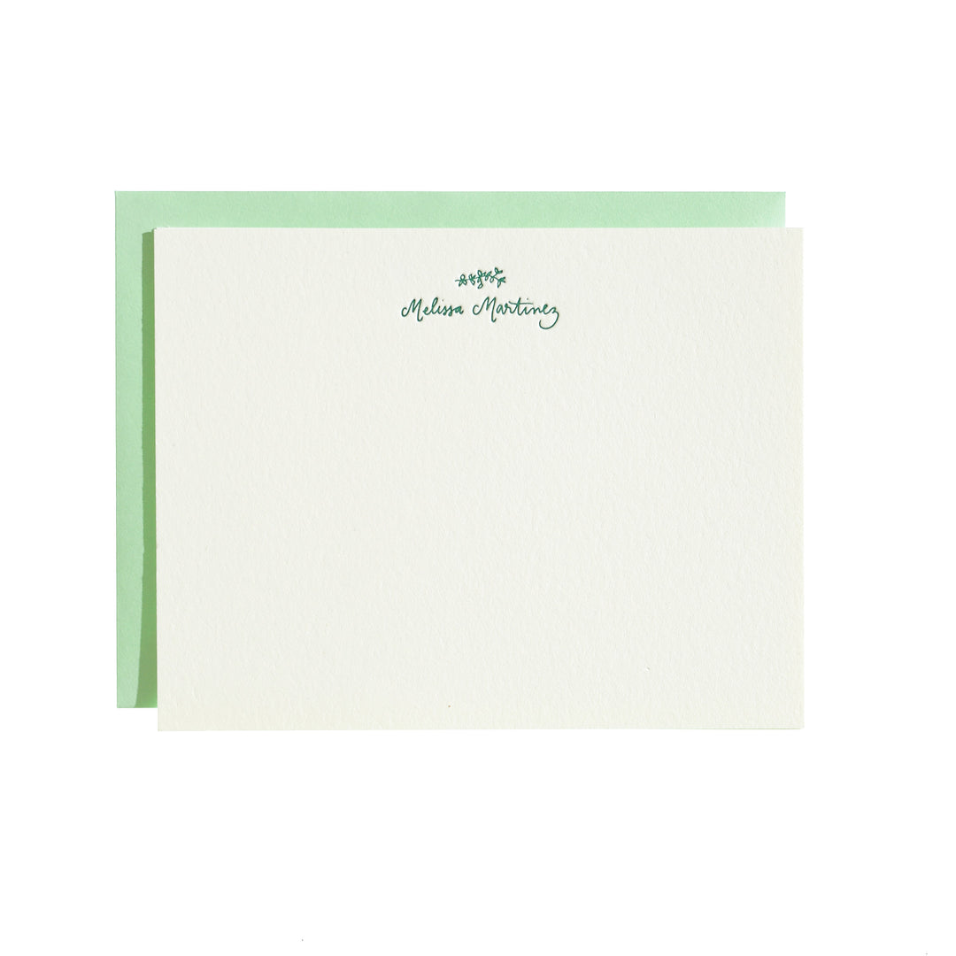 Custom Stationery Gift Certificate - Flat note + Envelope