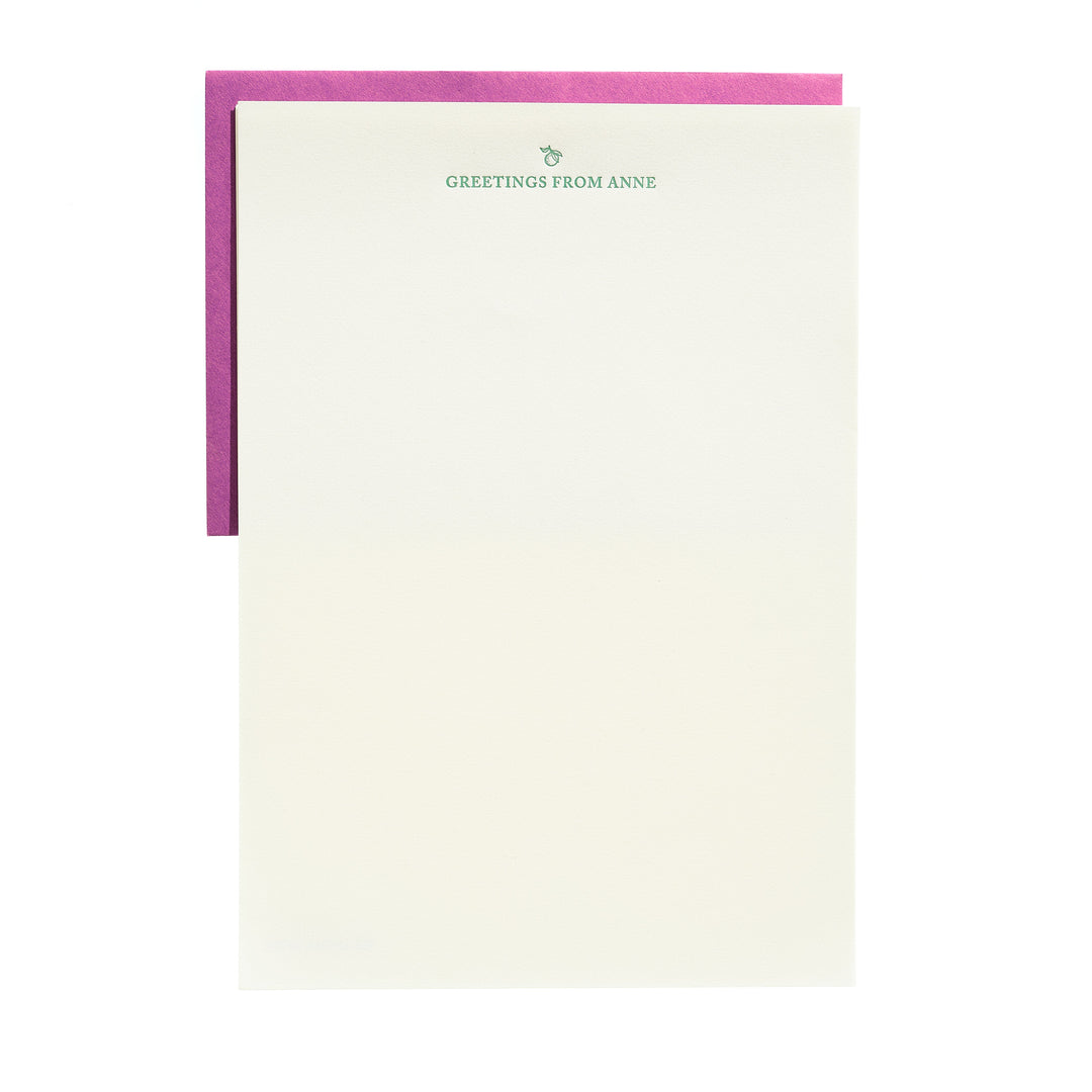 Custom Stationery Gift Certificate - Lettersheet + Envelope