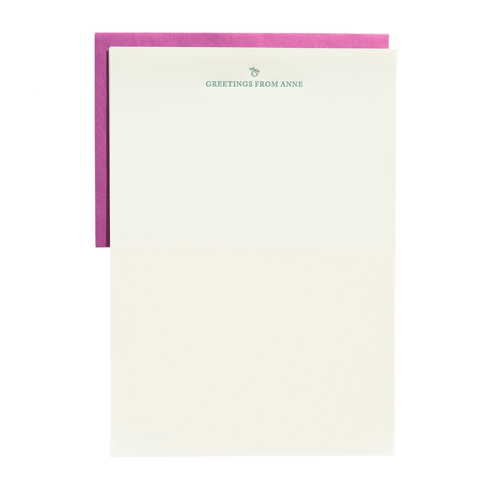 Custom Stationery Gift Certificate - Lettersheet + Envelope