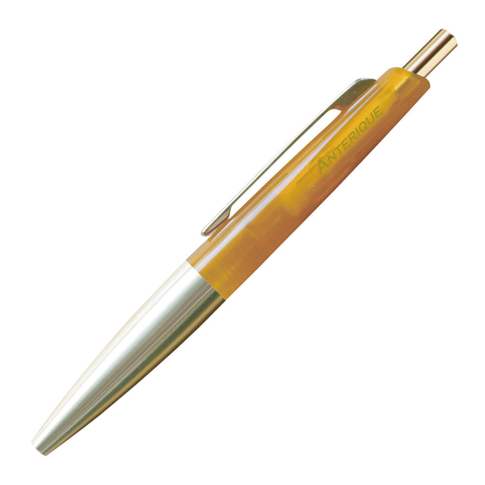 Mini Ballpoint Pen Brass - Clear Yellow