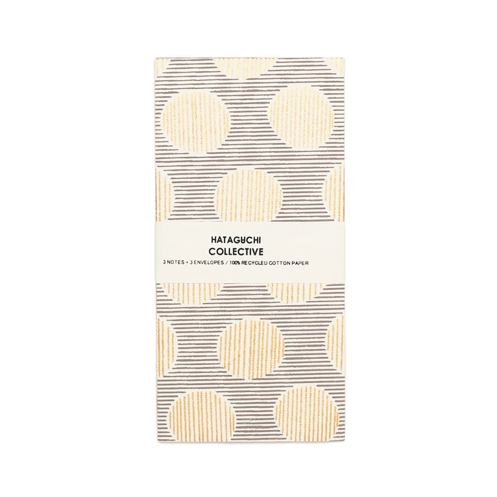 Shima-Maru Grey & Gold Large Notecard Set