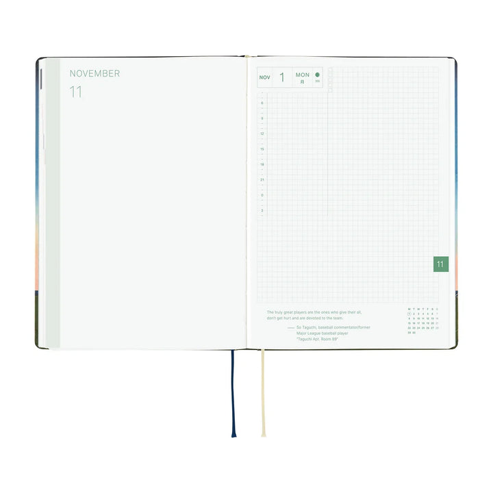 2027 Hobonichi Techo HON A5 - Hiroko Kubota: String Telephone Until the Moon is Full