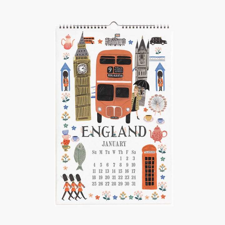 2026 World Travel Wall Calendar