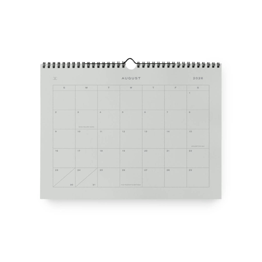2026-2027 Appointed Studio Wall Calendar