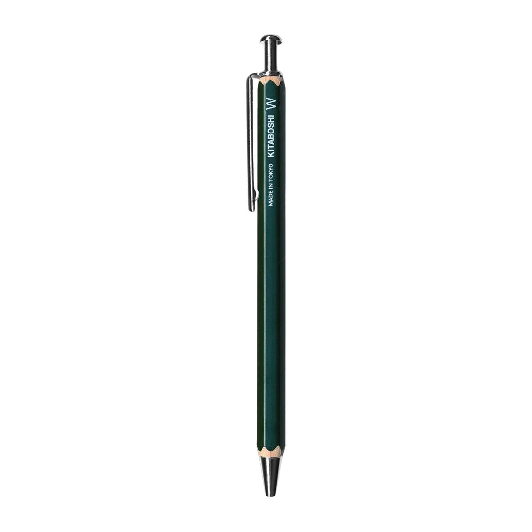 Kitaboshi W Series Ballpoint Pen - Green