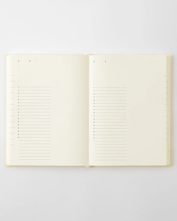 Midori Notebook Diary 2027: A5 1-Day 1-Page