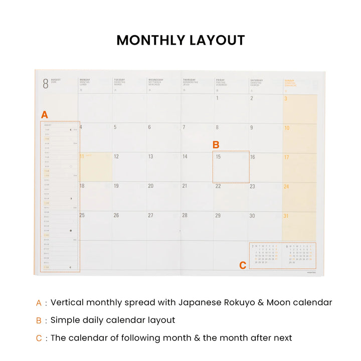 2027 Diary B6 Monthly Planner - Tierkreis: Blue