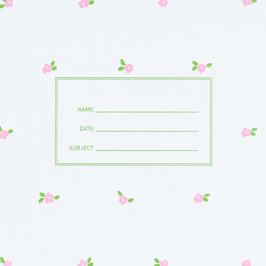 Standard Notebook - Mini Floral Pink