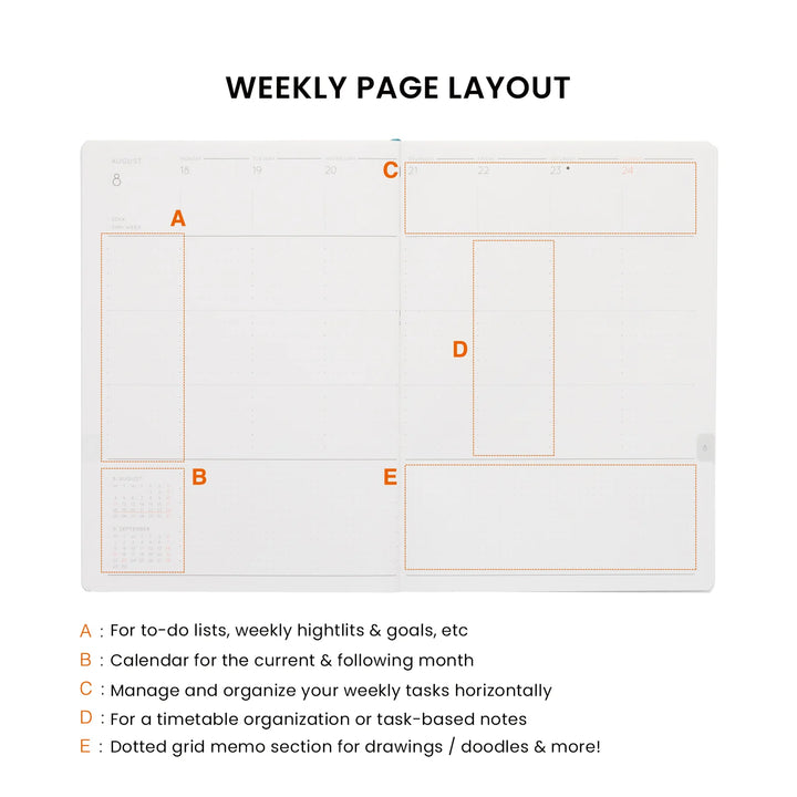 2027 B6 Weekly Diary Reno - Pink