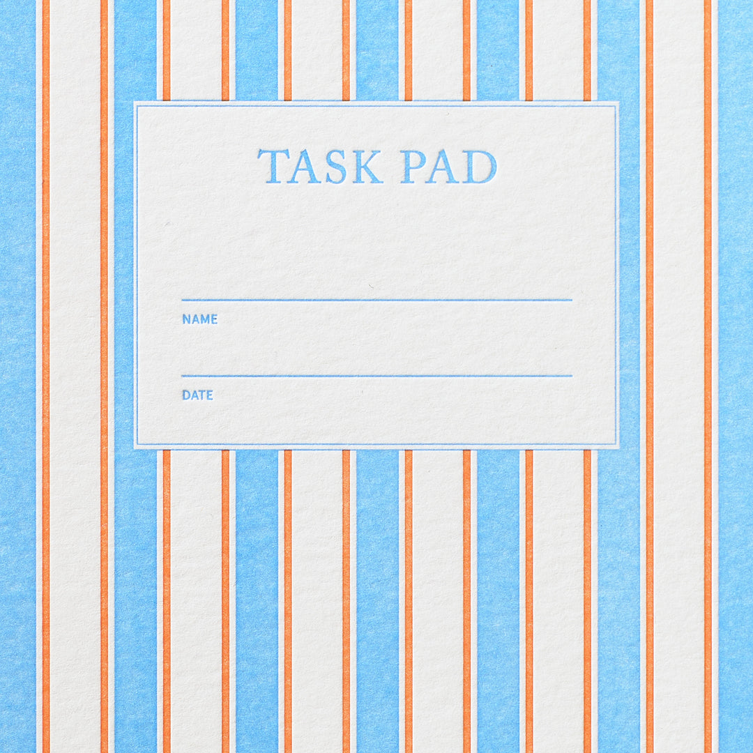 Task Pad Notebook - French Stripes