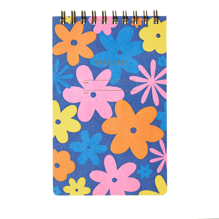 Task Pad Notebook - Groovy Floral