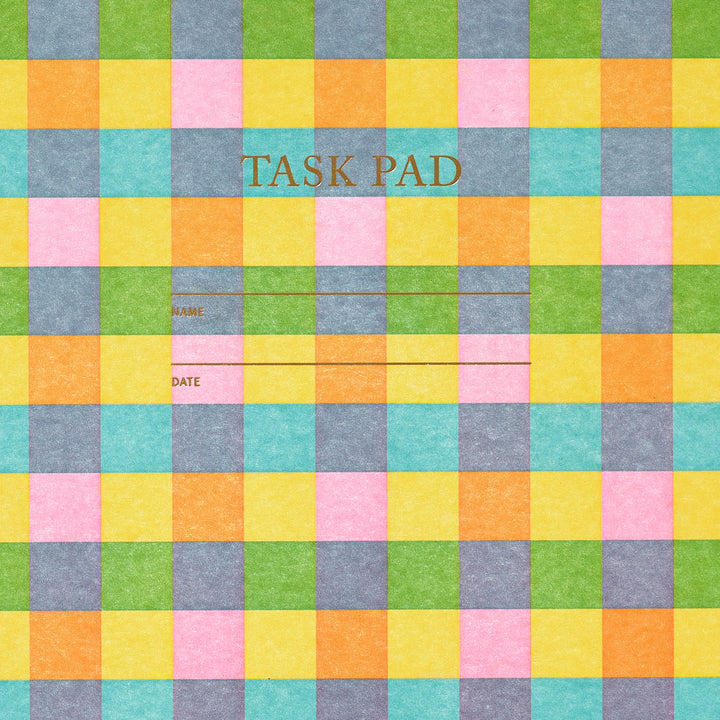 Task Pad Notebook - Plaid