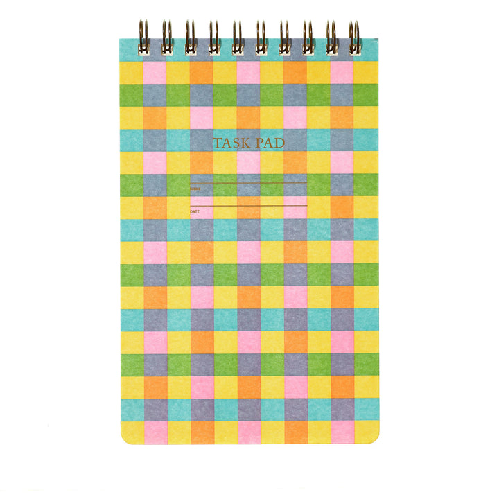 Task Pad Notebook - Plaid