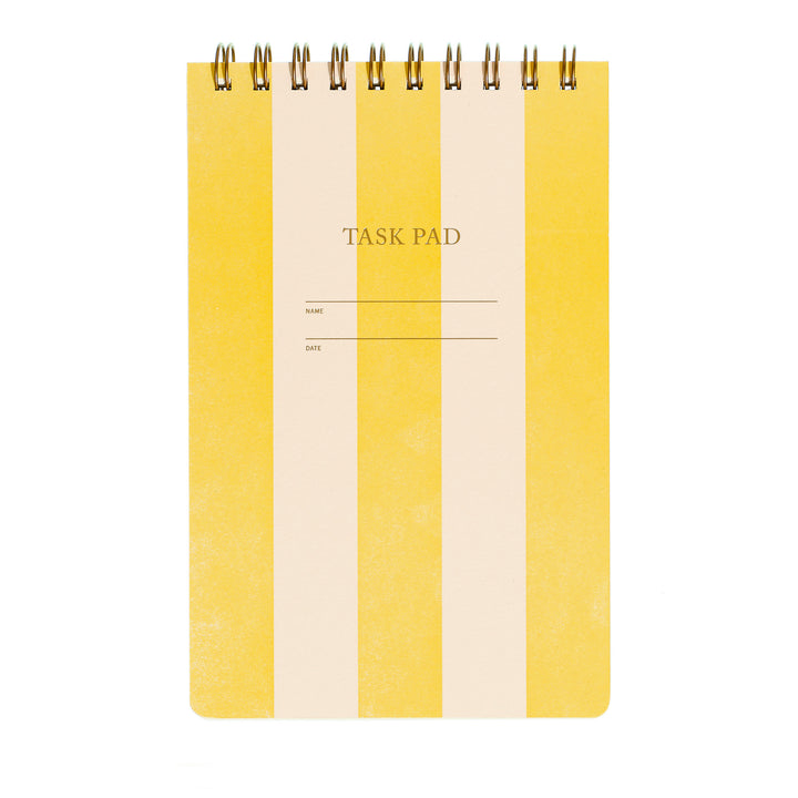 Task Pad Notebook - Yellow Stripe