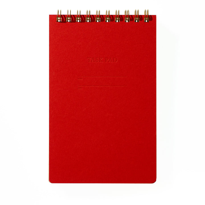 Task Pad Notebook - Warm Red