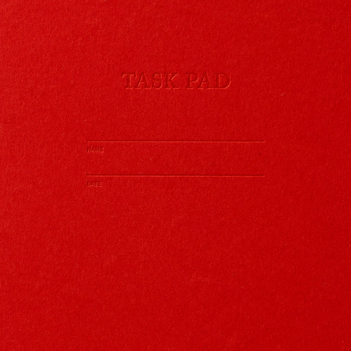Task Pad Notebook - Warm Red