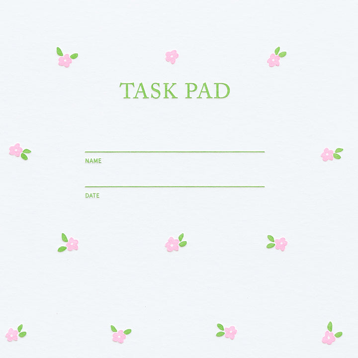 Task Pad Notebook - Mini Floral Pink