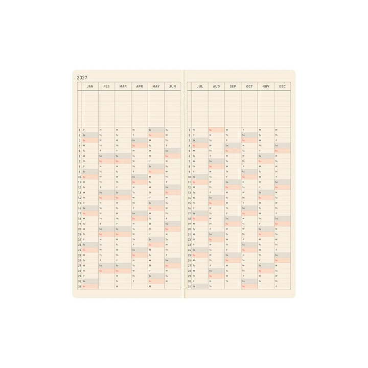 2027 Hobonichi Techo Weeks - Yoshie Watanabe: Petit Bloom