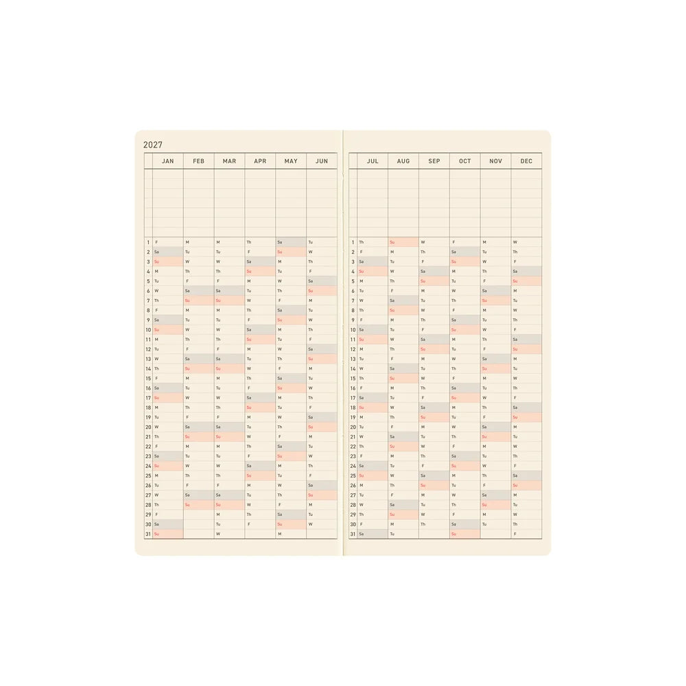 2027 Hobonichi Techo Weeks - Yumi Kitagashi: White Cat Wallpaper