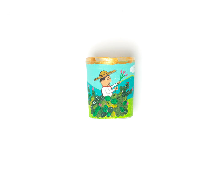 Cactus Farmer Votive Holder