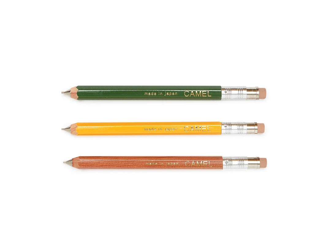 Camel Wooden .5mm Mechanical Pencil - YELLOW