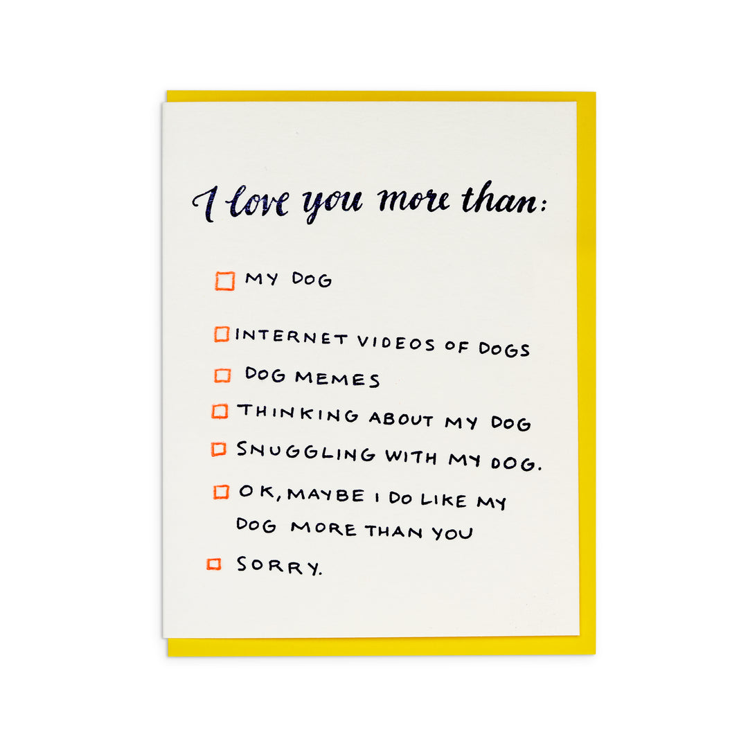 Dog Love Card