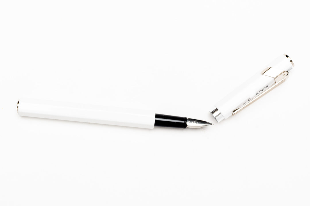 849 Fountain Pen Metal - White