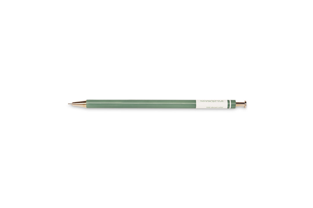 Mark's Style Colors Gel Ball Pen - Green