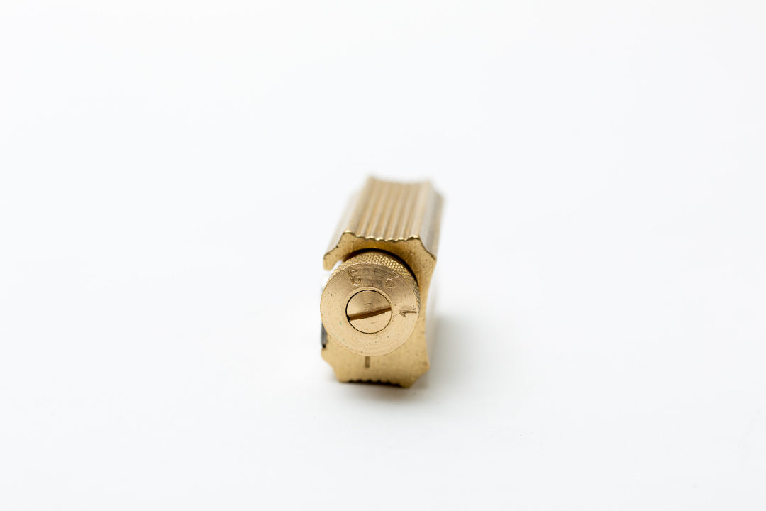Brass Adjustable Pencil Sharpener (with case)