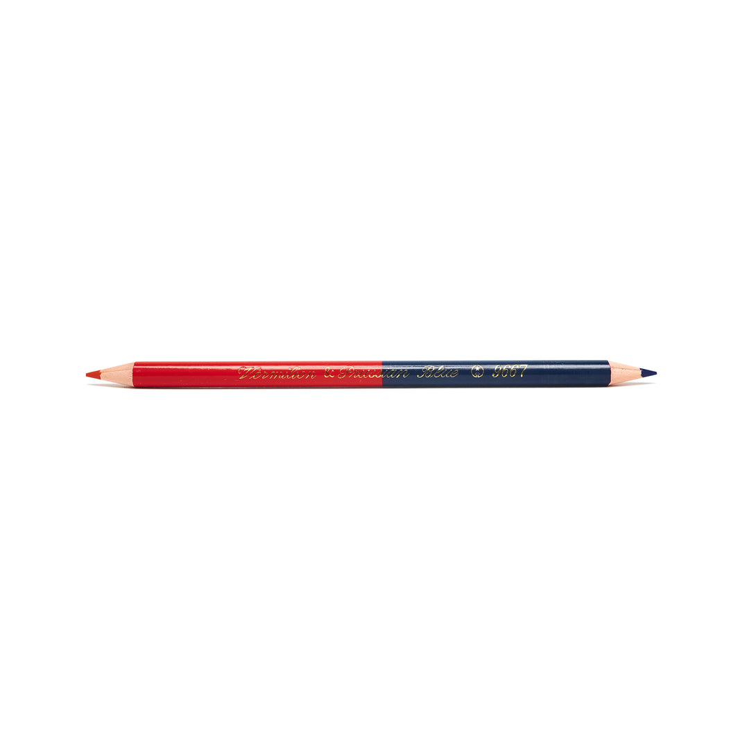 Vermillion & Prussian Blue Pencil - Single