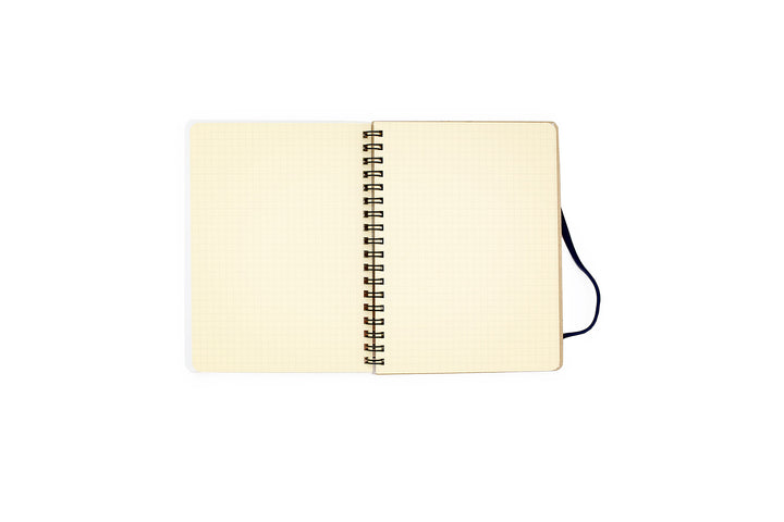 Rollbahn Spiral Notebook - Grid: Blue