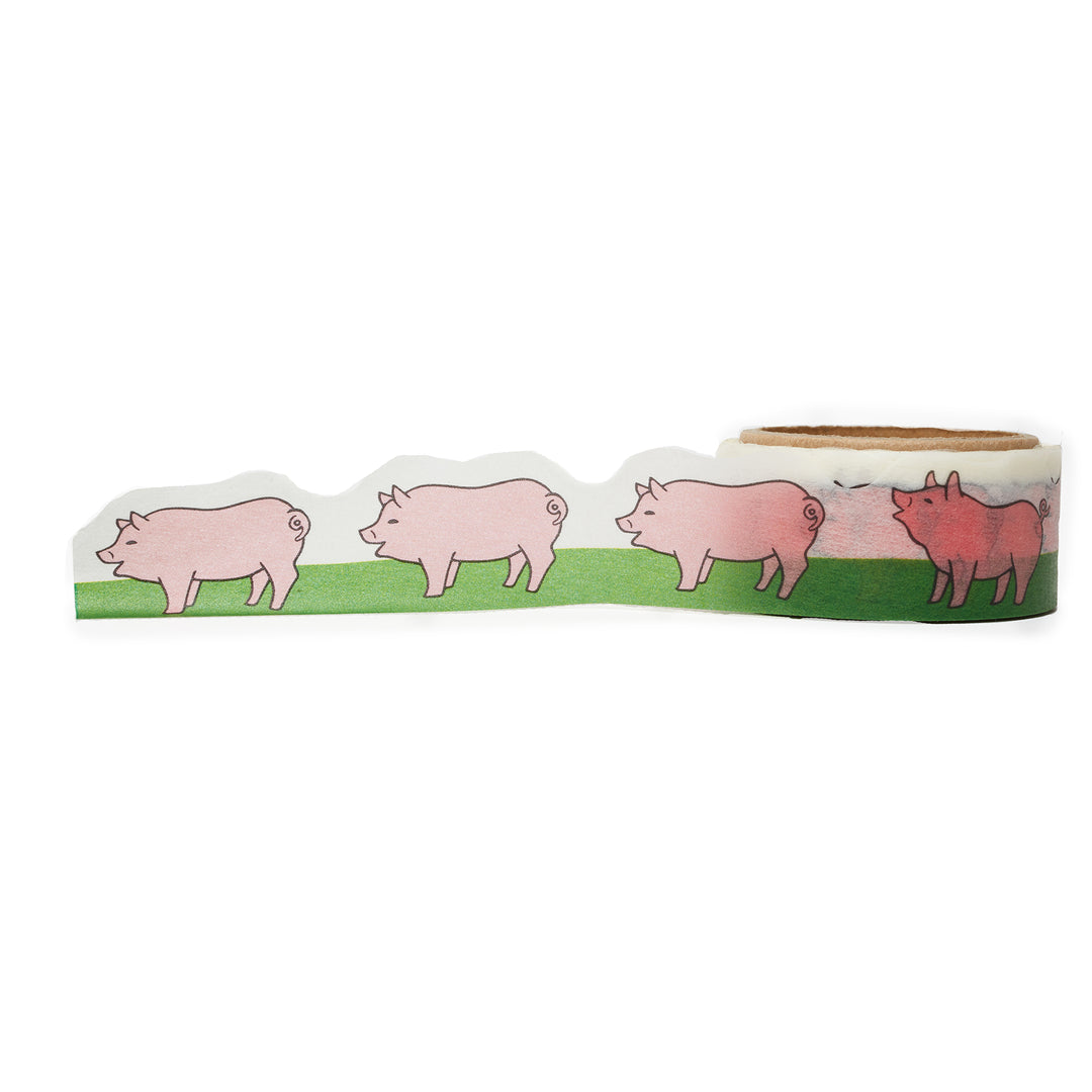 Retro Paper Tape - Pig