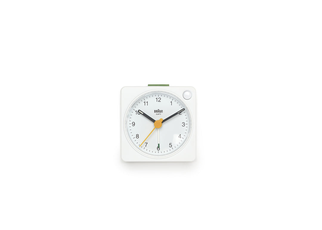 Braun Analog Travel Alarm Clock - White