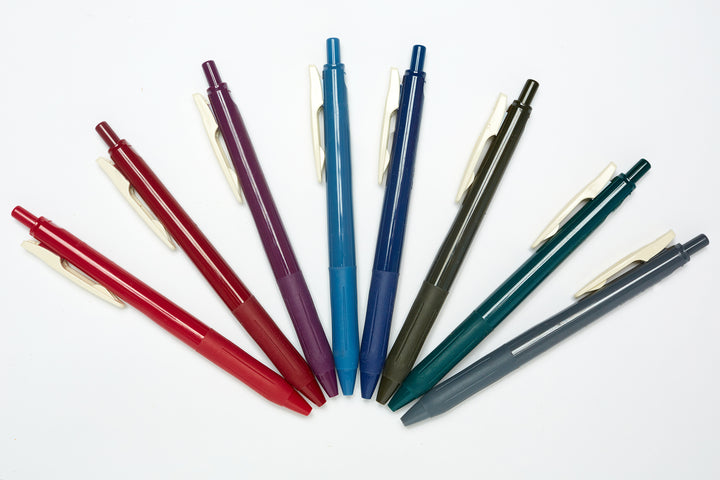 Zebra Sarasa Push Clip Gel Pen - Vintage Red Black Ink