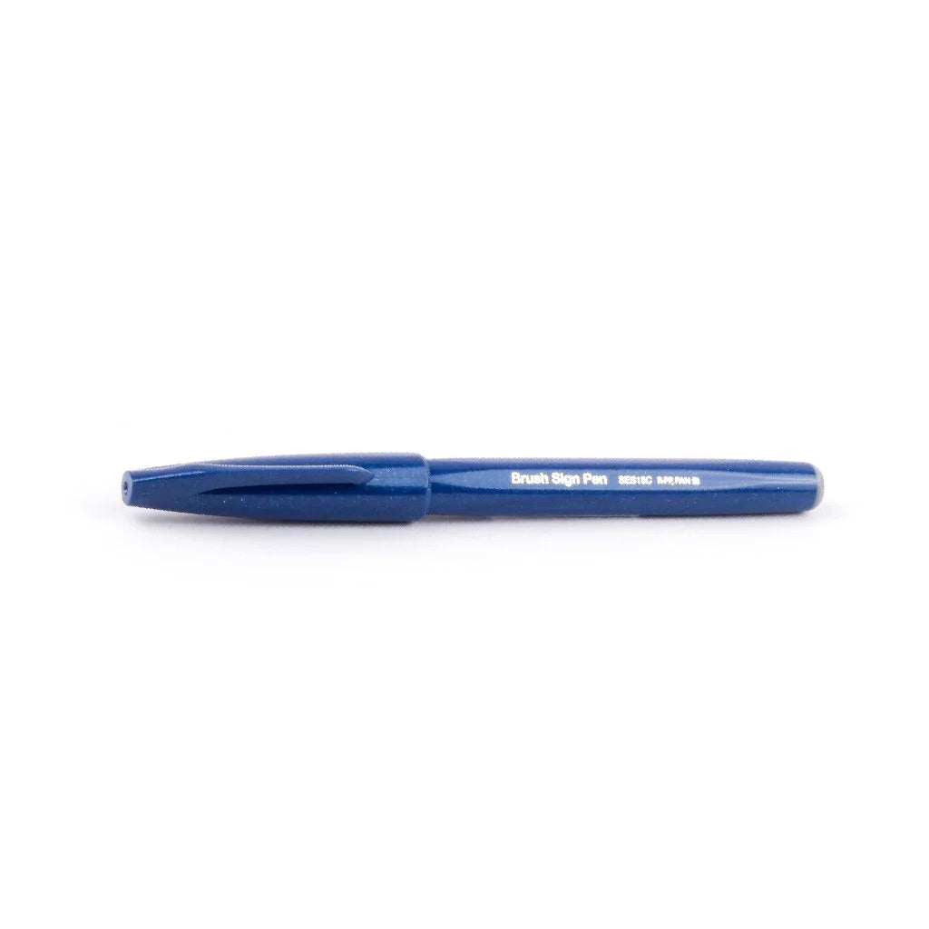 Pentel Touch Sign Brush Pen - Blue Black