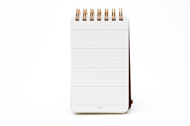 Grain Notepad Lined & Blank - Dark Brown